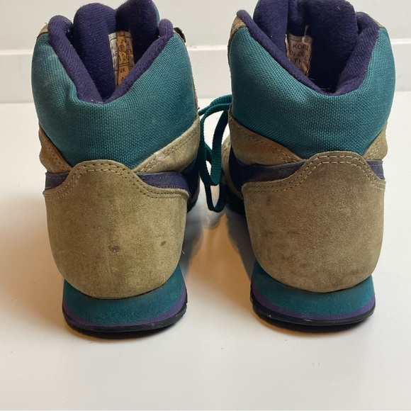 Rare VTG NIKE Swoosh High Tops Hiking Boots 90s 901202 Teal Purple Size 5 - Picture 8 of 15